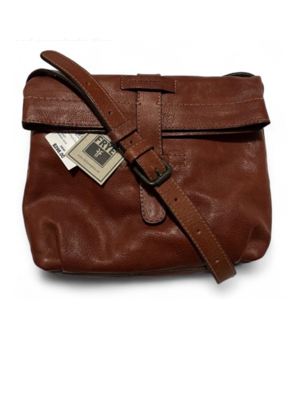 Frye Artisan Fold-Over Shoulder Bag in Whiskey